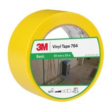 3M Vinyl tape algemeen gebruik 764 geel 50mm x 33m x 0,125mm