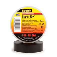 3M Scotch Super 33+ premium PVC isolatietape zwart 19mm x 20m x 1,19mm