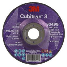 3M Cubitron 3 Cut & Grind 125 x 3.2 x 22.23mm T27