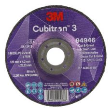 3M Cubitron 3 Cut & Grind 125 x 4.2 x 22mm T27