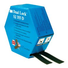 3M Dual Lock hersluitbare klikband SJ355D zwart 25mm x 5m x 5,7mm