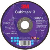 3M Cubitron 3 afbraamschijf 125 x 7.0 x 22 mm T27