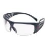 3M SecureFit veiligheidsbril, grijs frame, Scotchgard anticondens, heldere Lens